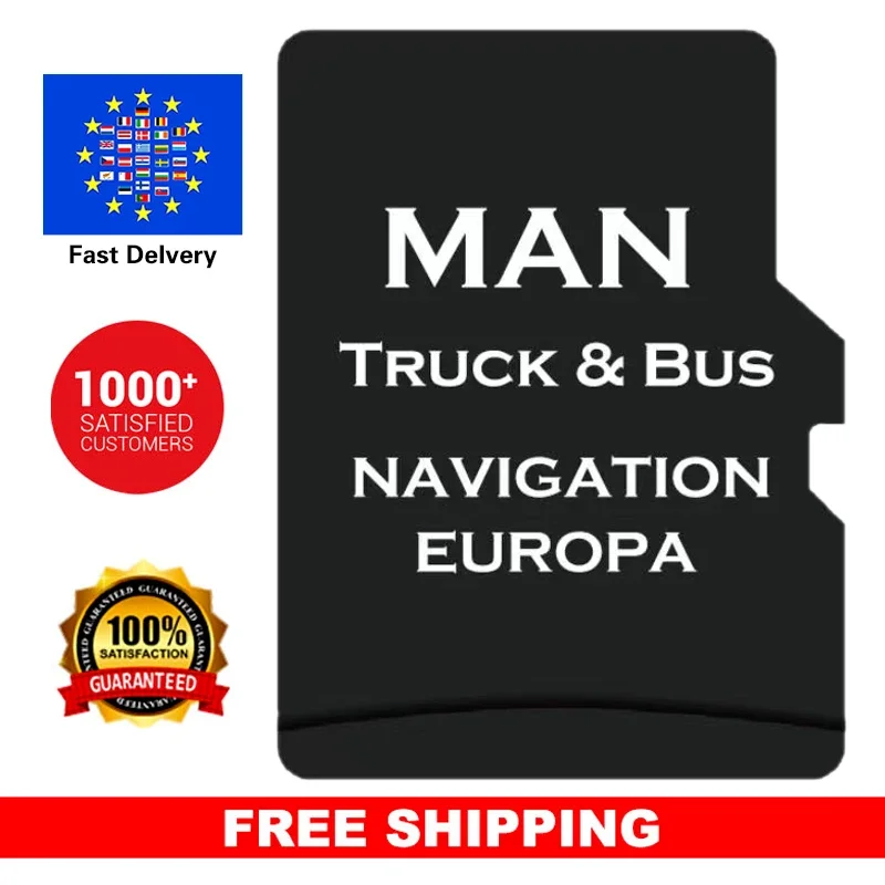 

Navi for MAN Truck Bus 2016-2020 Vehicle TF Card GPS Europe Turkey UK Maps Update Latest Data Navigation System