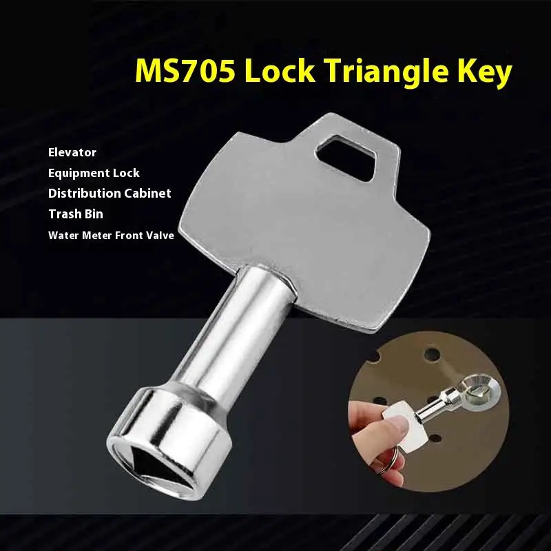 1/2/3/4Pcs Universal Triangle Key Wrench Elevator Door Key Triangular Key Spanner Wrench Triangular Key Socket
