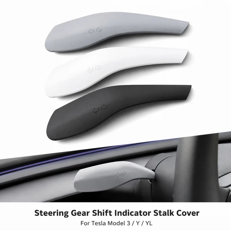 Steering Column Shift Paddle Cover Interior Decor Trim For Tesla Model 3 Highland Model Y Juniper YL Car Accessories