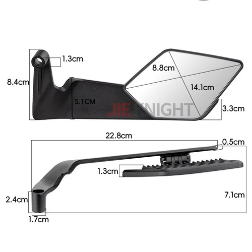 Imagen 2 del producto Para cfmoto 800mt 650mt 700clx 150 250 nk 300 400 650 nk 400nk 400gt cf500 cf650 800nk espejos laterales de motocicleta