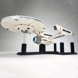 MOC Trek USS Enterprises Space Ship Bricks Space Klingon Federal Universe Cruiser Model Building Blocks Assemble Toys Kids Gifts