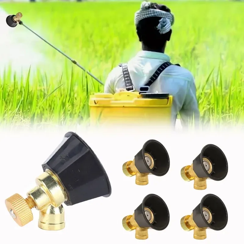 1-20PCS Agricultural Adjustable Black Tornado Air Vortex High Pressure Nozzle Windproof Sprayer For Pesticide Atomization