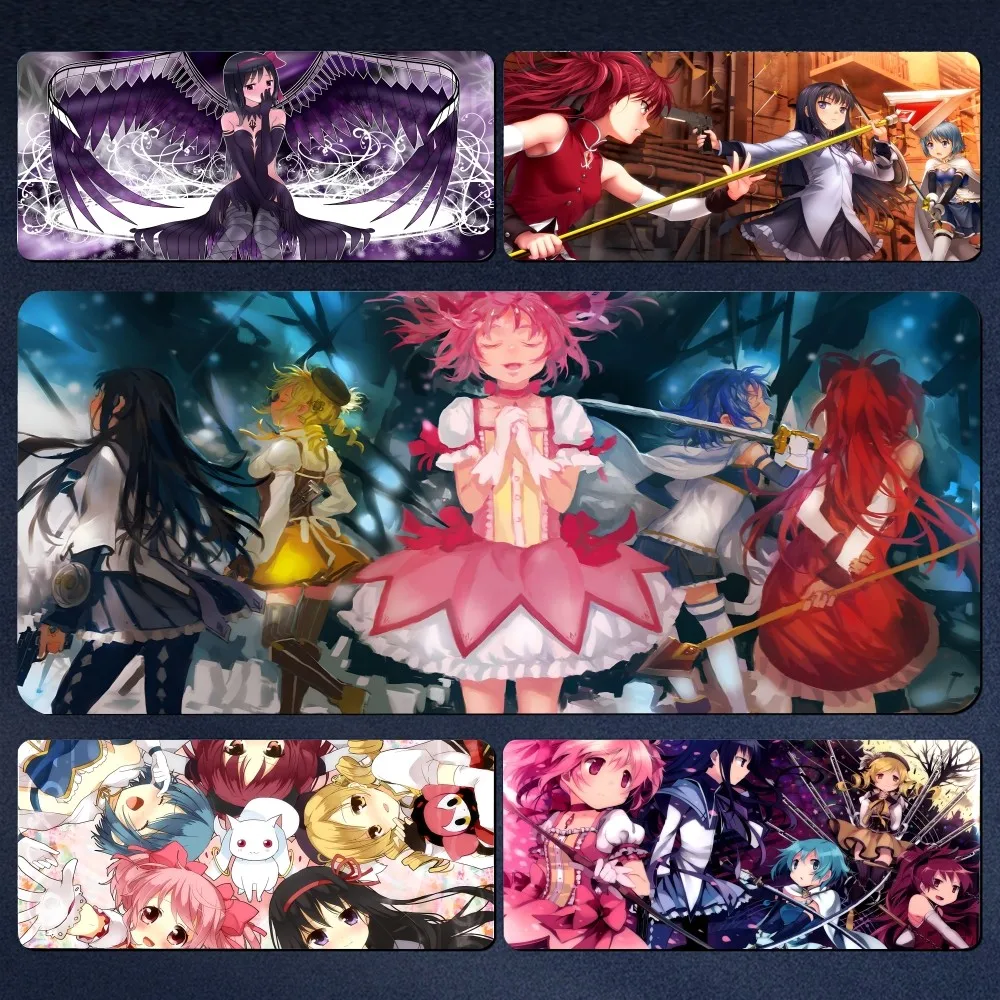 

Puella Magi Madoka Magica Mousepad Large Computer Gaming Accessories MousePads Desk Mats Anti-slip Laptop Soft Mouse Pad