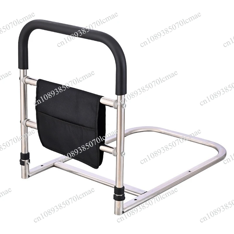 Bed handrail railing stand- device, bed guardrail get , no punching help frame