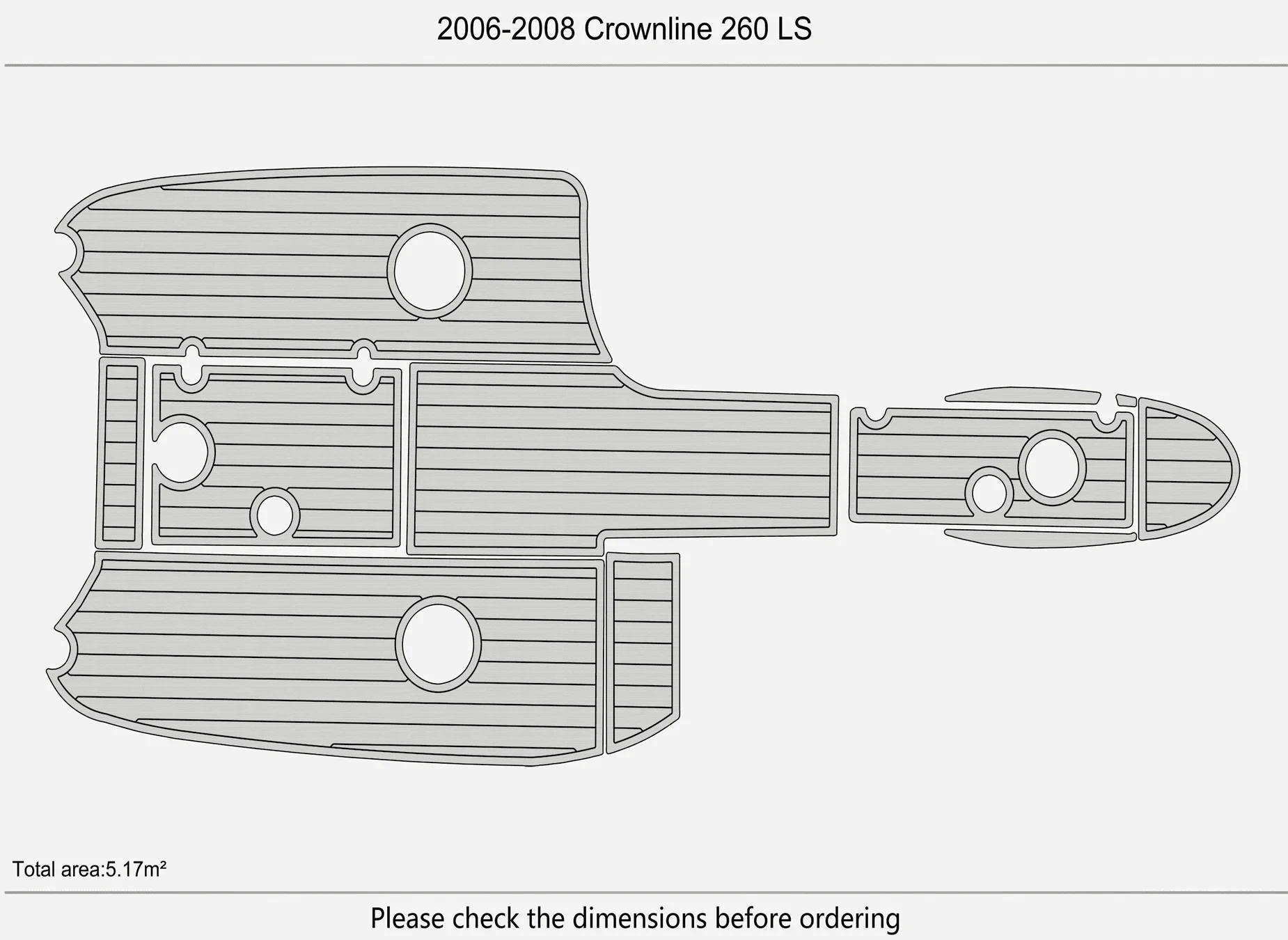 2006-2008 Crownline 260 LS 1/4