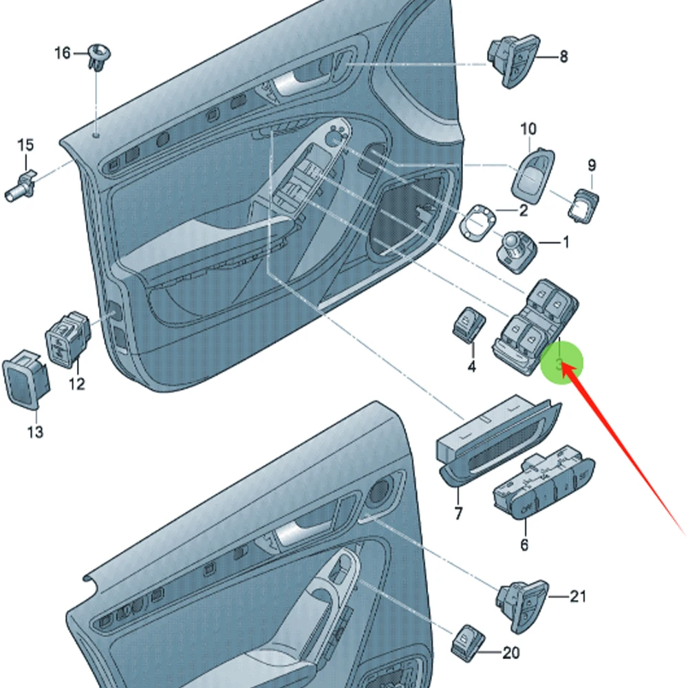 Window Switch  8KD959851D 8KD959851  For Audi A4L Q5 Q3