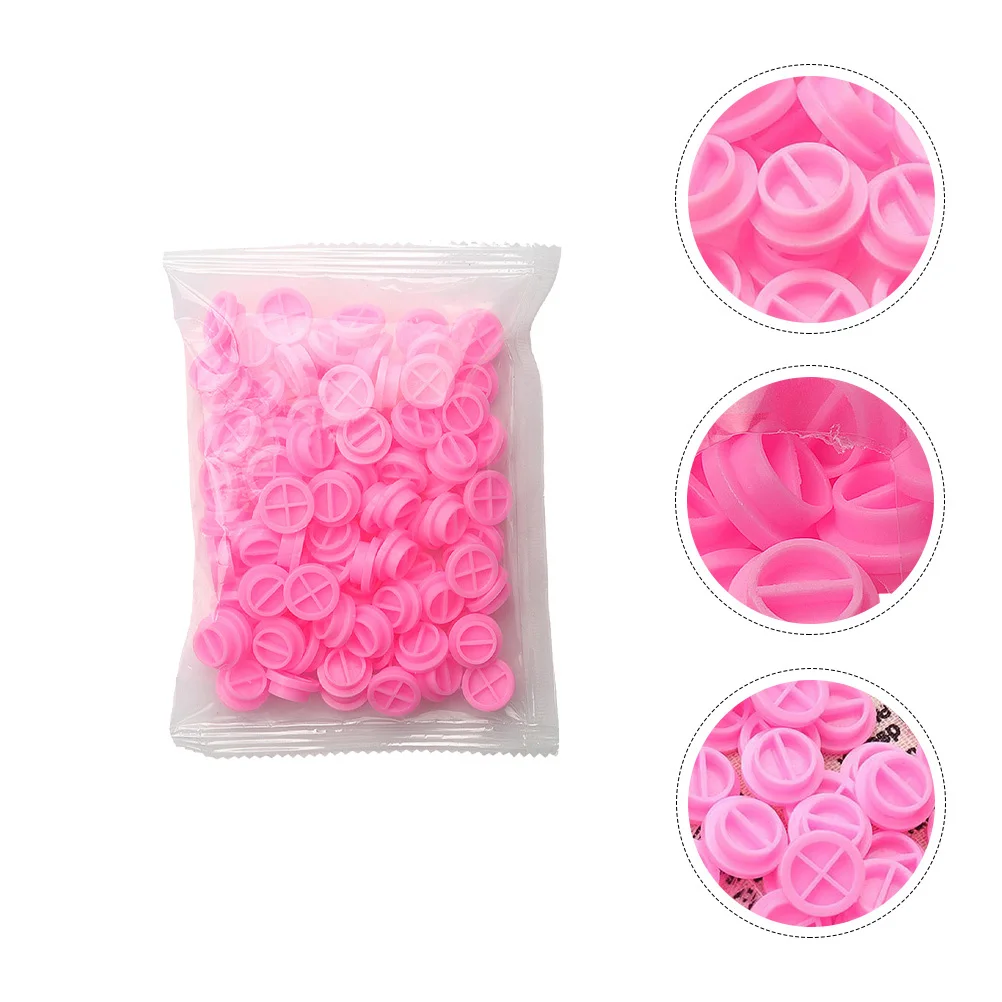 100 個植栽まつげカッププレミアム素材長時間遅延接着剤乾燥小型サイズ使いやすいエクステンション用メイクアップツール