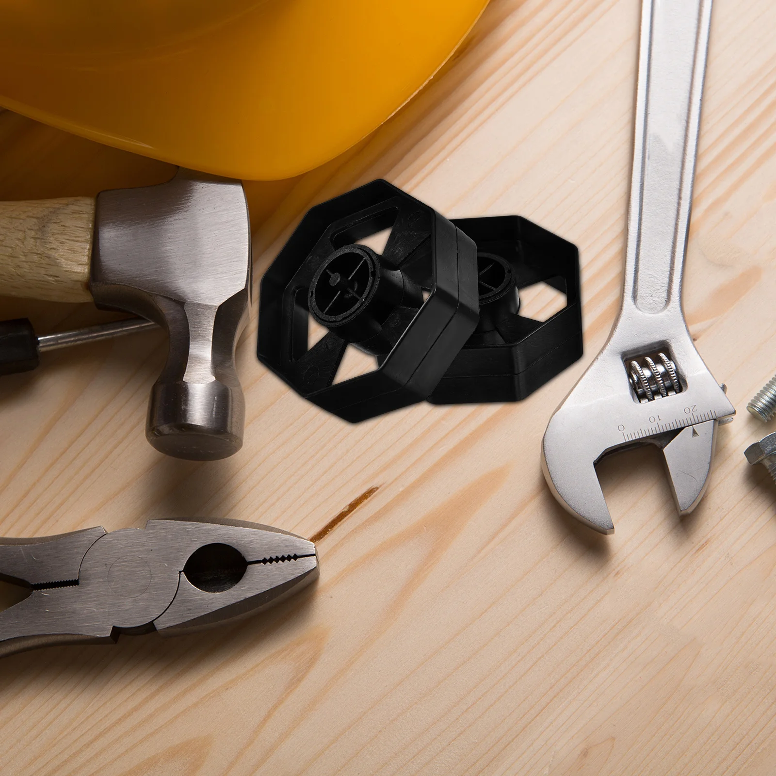 

3Sets Desktop Tape Dispenser Rolling Core Smooth Adhesive Tape Machine Accessories Professional Black Office Use