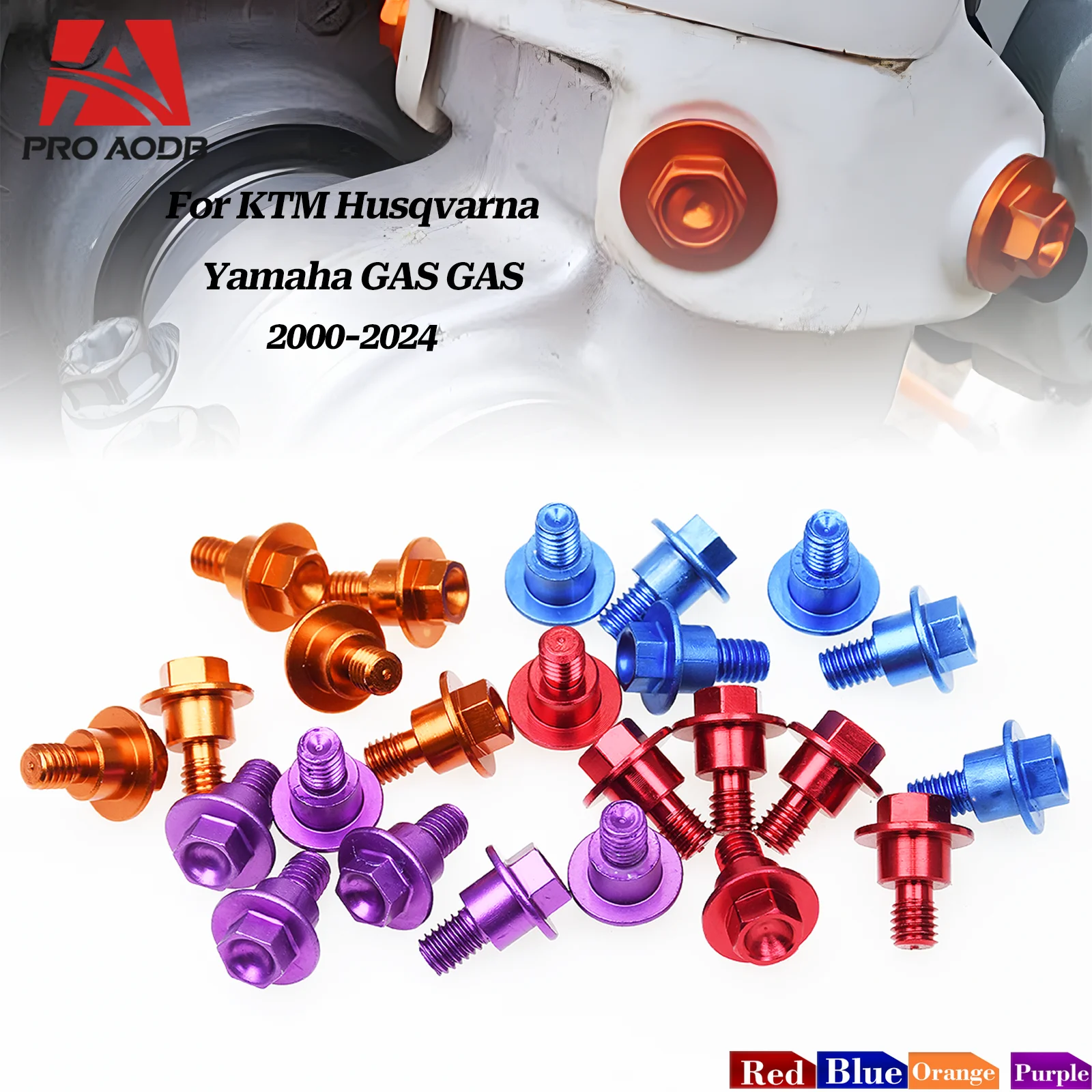 

Motorcycle Screws Fork Guard Bolt For KTM SX SXF XC XCF EXC EXCF XCW XCFW TPI Six Days Freeride 250R 2000-2024 Dirt Bike