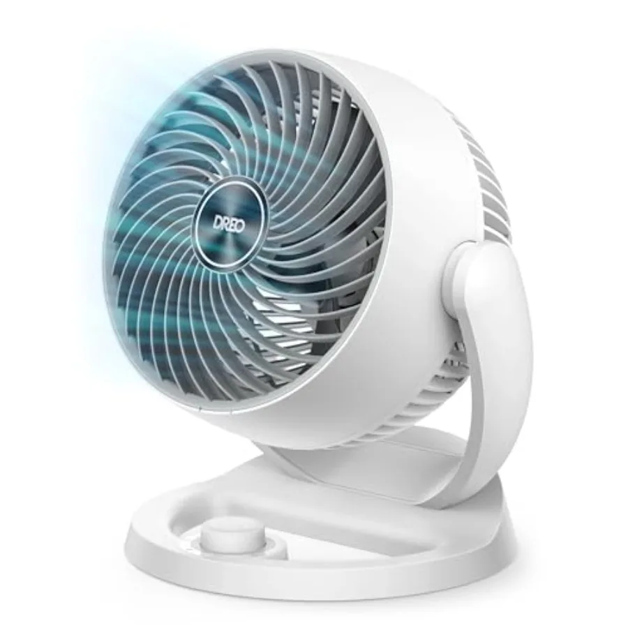 

Fan for Bedroom 12 Inch 70Feet Powerful Airflow 25db Quiet Table Air Circulator Fans for Whole Room 120° Adjustable Tilt 3 Spee