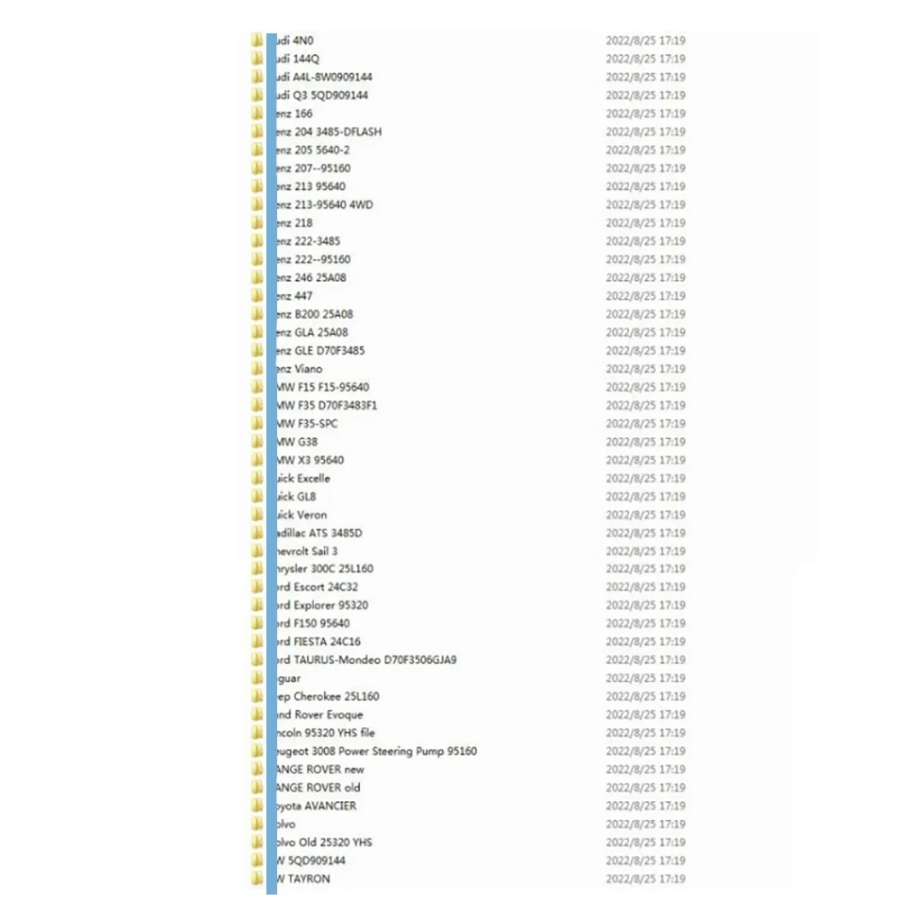 مجموعة ملفات فلاش EPS Dump D-Flash لأودي لسيارات BMW لبنز Bu-ick Cad-illac Che-vrolet وحدة تحكم توجيه الطاقة الكهربائية
