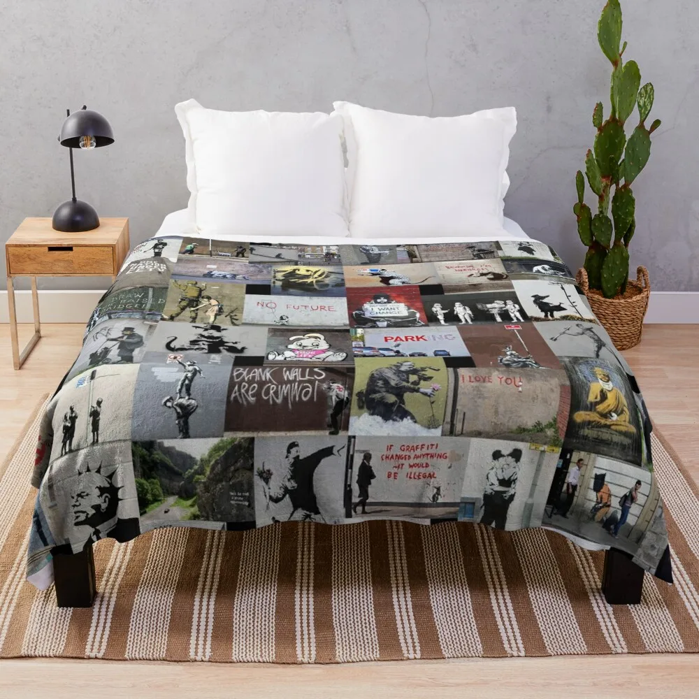 

Banksy Throw Blanket Ultra Plush Cozy Blanket for Napping Sleeping