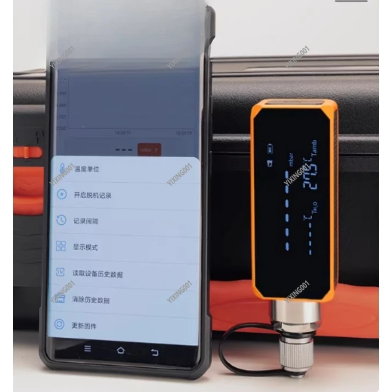 Mini Digital Micron Gauge Vacuum Measurement Tool Accurate Refrigeration Vacuum Tester for HVAC R410A R22