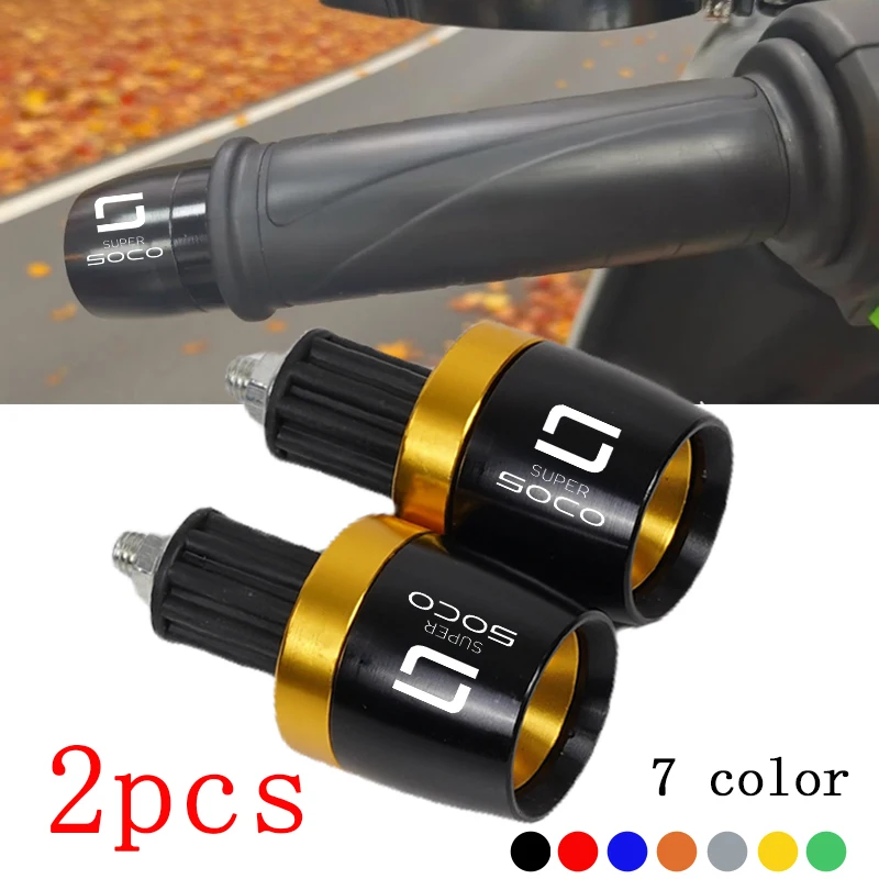 Para SUPER SOCO CPx CUx CU TC 50/MAX/WANDER TS TSX 1500 2019-2025 empuñaduras de manillar de motocicleta tapa de barra tapones de extremo