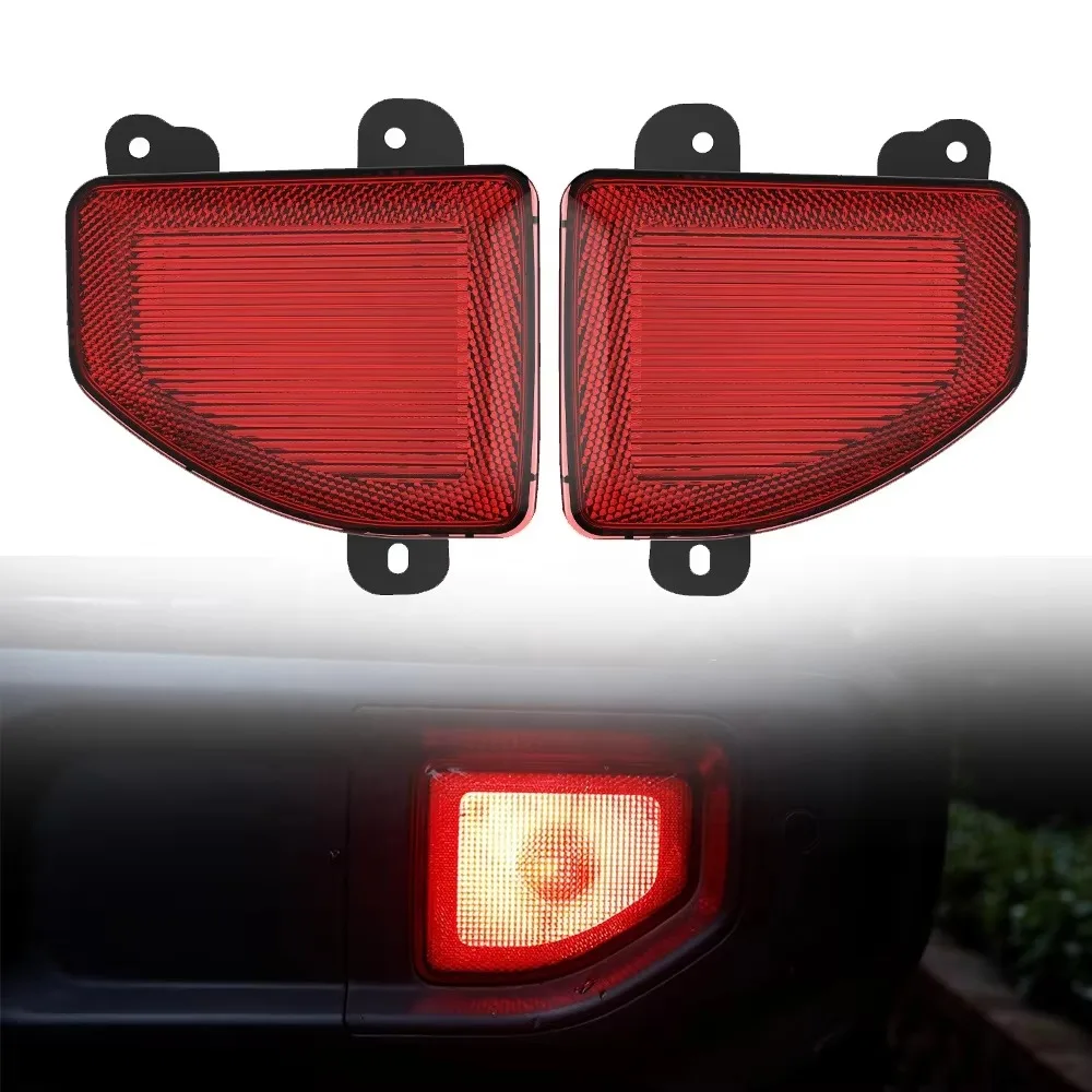 For Jeep Wrangler JL Gladiator JT 2018 2019 2020 Rear Bumper Tail Light Red Smoked Led Rear Brake Lights for Jeep Plug & Play