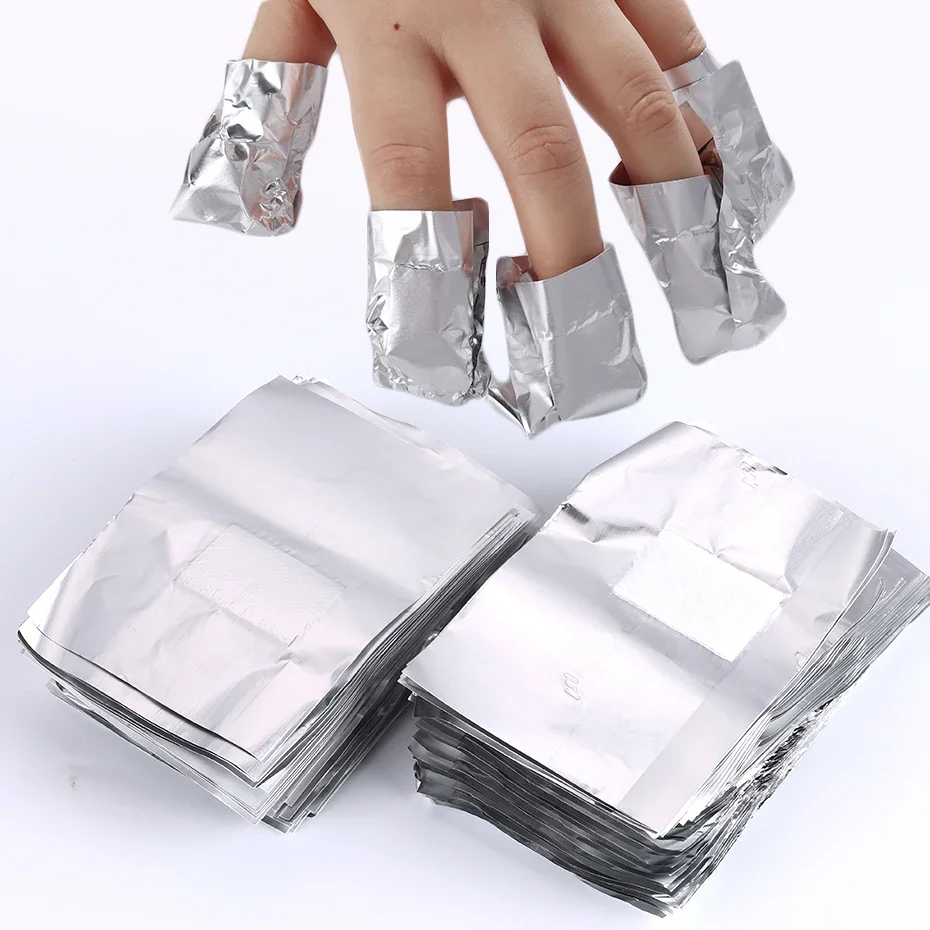 50/100pcs Aluminium Foil Nail Art Soak Off Polish Nail Removal Wraps Nail Towe Professionall Gel Polish Remover Manicure Tools