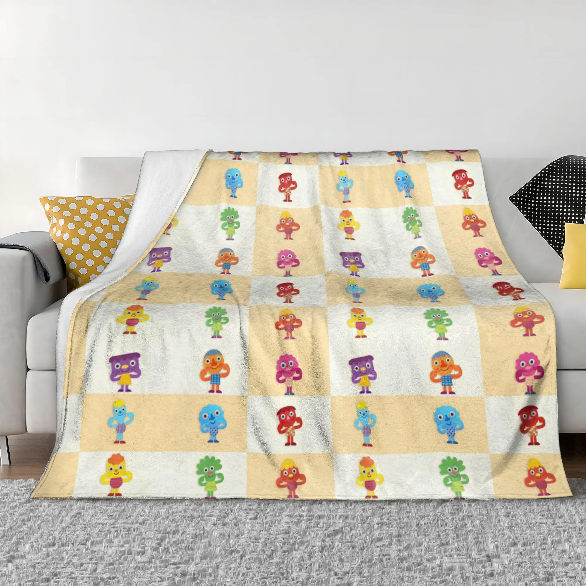 بطانية محبوكة بسيطة للغاية ، معكرونة صغيرة وبنات ، دافئة فائقة النعومة ، أغاني الحضانة ، بطانيات رمي الفانيلا ، سفر الطائرة #2