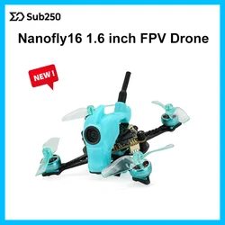 New Sub250 1s Nanofly16 1.6 Inch 5.8G Stick VTX Antenna With ELRS 2.4G / TBS Nano RX Freestyle Quadcopter Drone