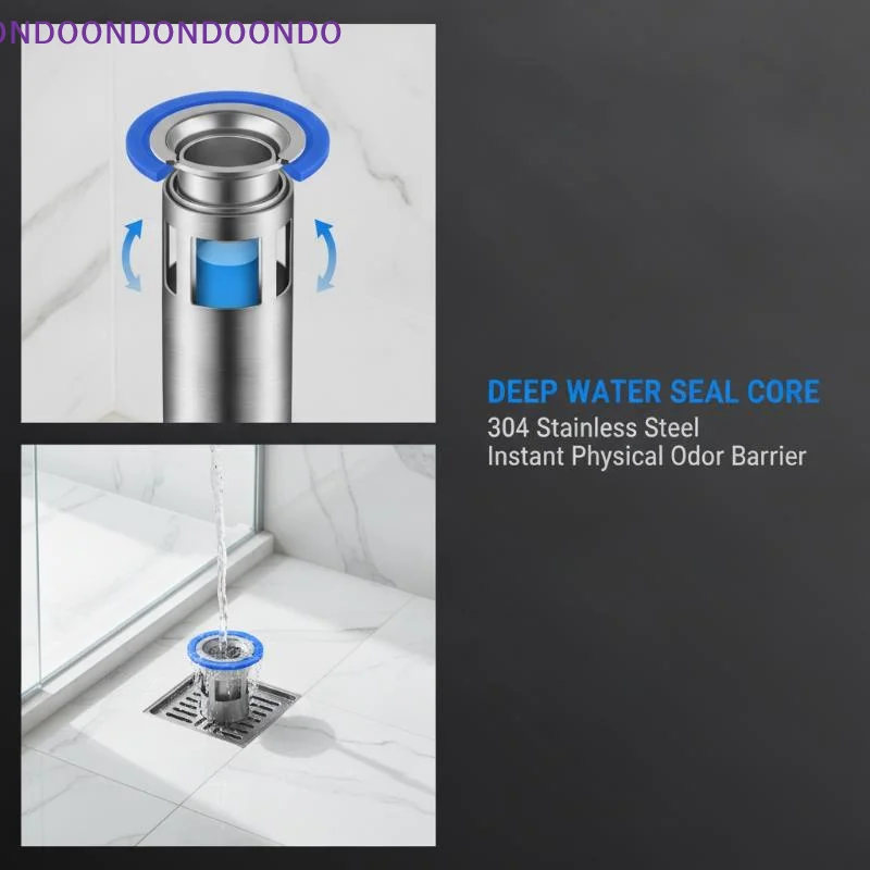Stainless Steel Drain Insert Odor-Blocking Insect Prevention Heavy Duty Drain Plug for Commercial Kitchen Bathroom Use