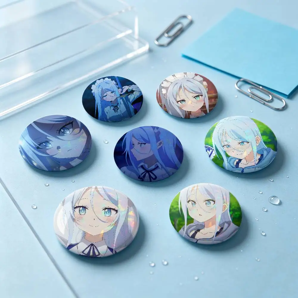 Sylpha Langlis Anime Figure Badges Button Round Creative Pin Brooch Badge Bag Decor Accessories Fans Collect Friends Gifts