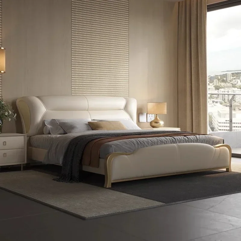 Bedgeraamte & Frames Furniture Home Double Bed Full Marriage Bedrooms Dorm Room Essential Complete Bedroom Furniture 180x200cm