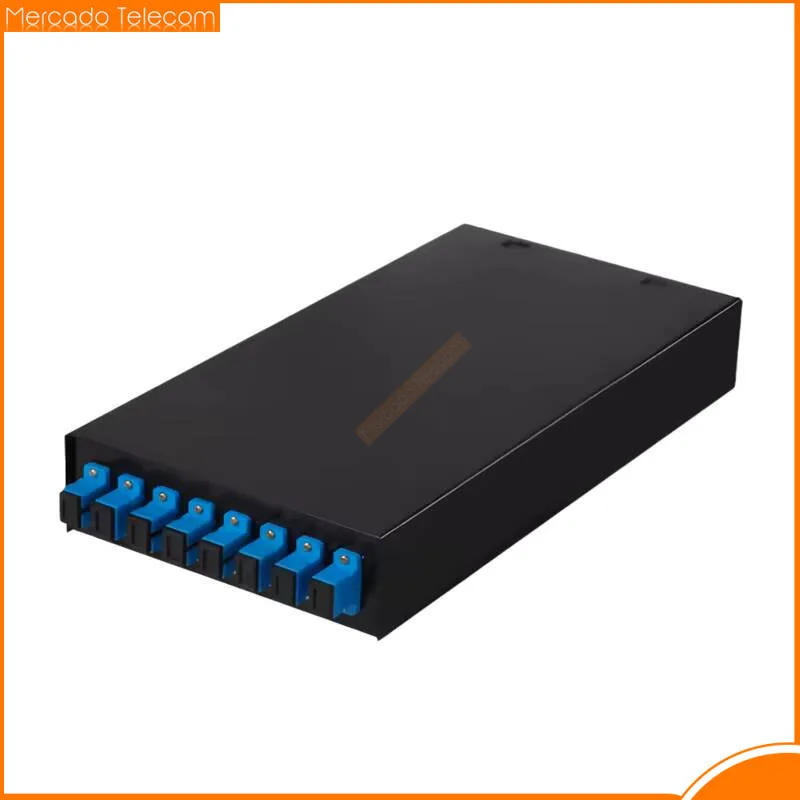 8 Port Optical Fiber Distribution Frame Desktop Pigtail Optical Fiber Junction Box With SC LC FC ST Pigtail FTTH