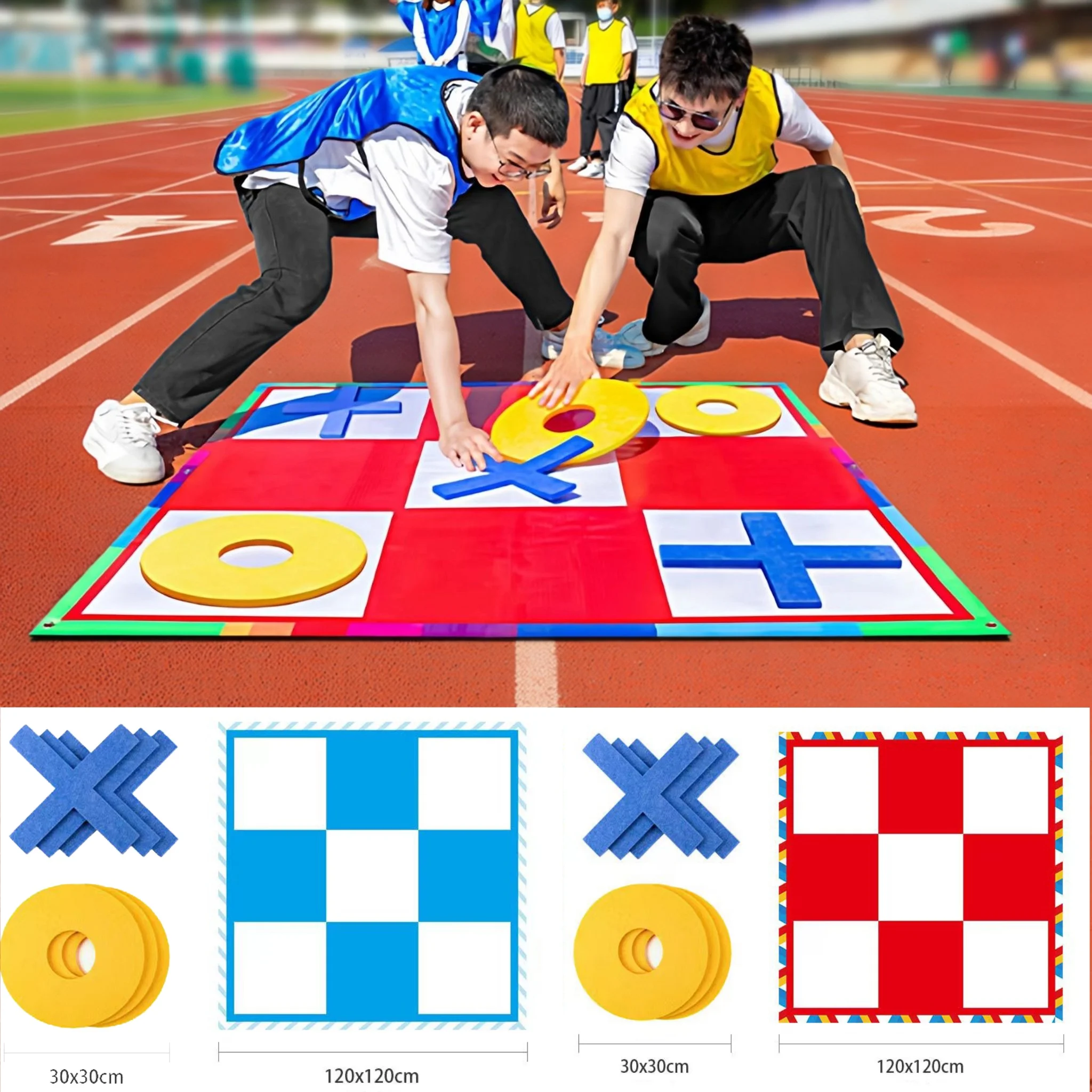 Giant XO Chess Interactive Indoor Outdoor Leisure Sports Group Team Building Games For Kids Adults Carnival Party Favor Toys