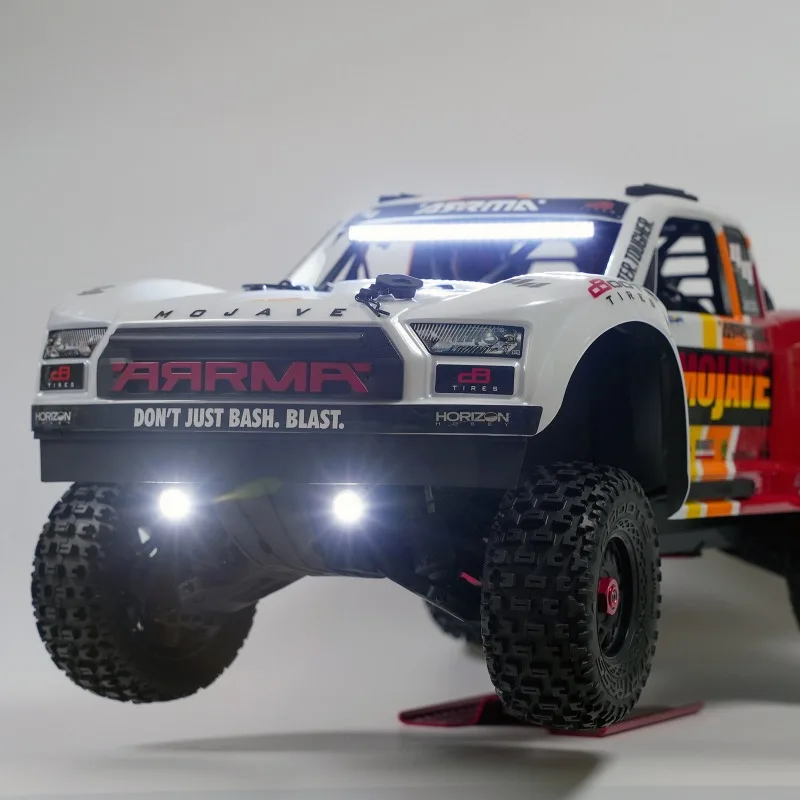 Roof Light, Tail Light & Front Spot Light with Remote Control on/Off Effects RC Light Kit for ARRMA 1/8 4S Mojave Desert Truck view 5