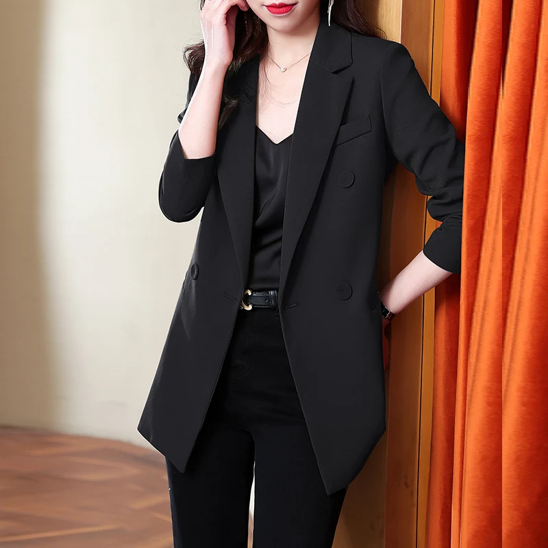 2025 New Spring Autumn Blazer Female Outerwear Fashion Slim Suit Jacket Women Casual Jacket Korean Office Blazer Tops