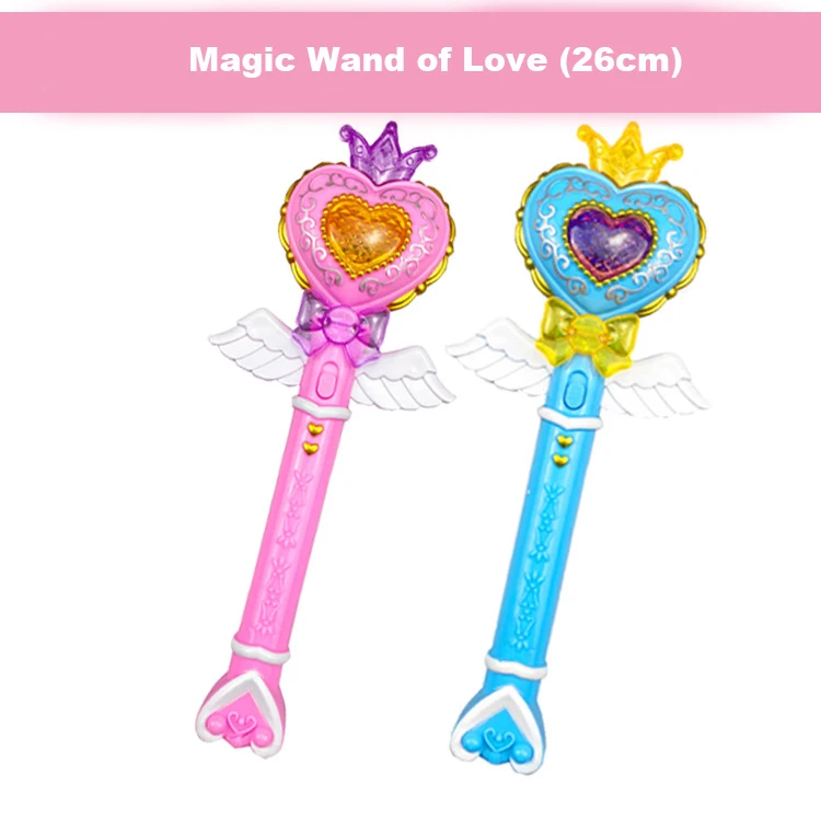 1 Pcs Glowing Girl Fairy Magic Wand Children\'s Girl Role Play Fairy Wand Flashing Music Wand Halloween Princess Party Props