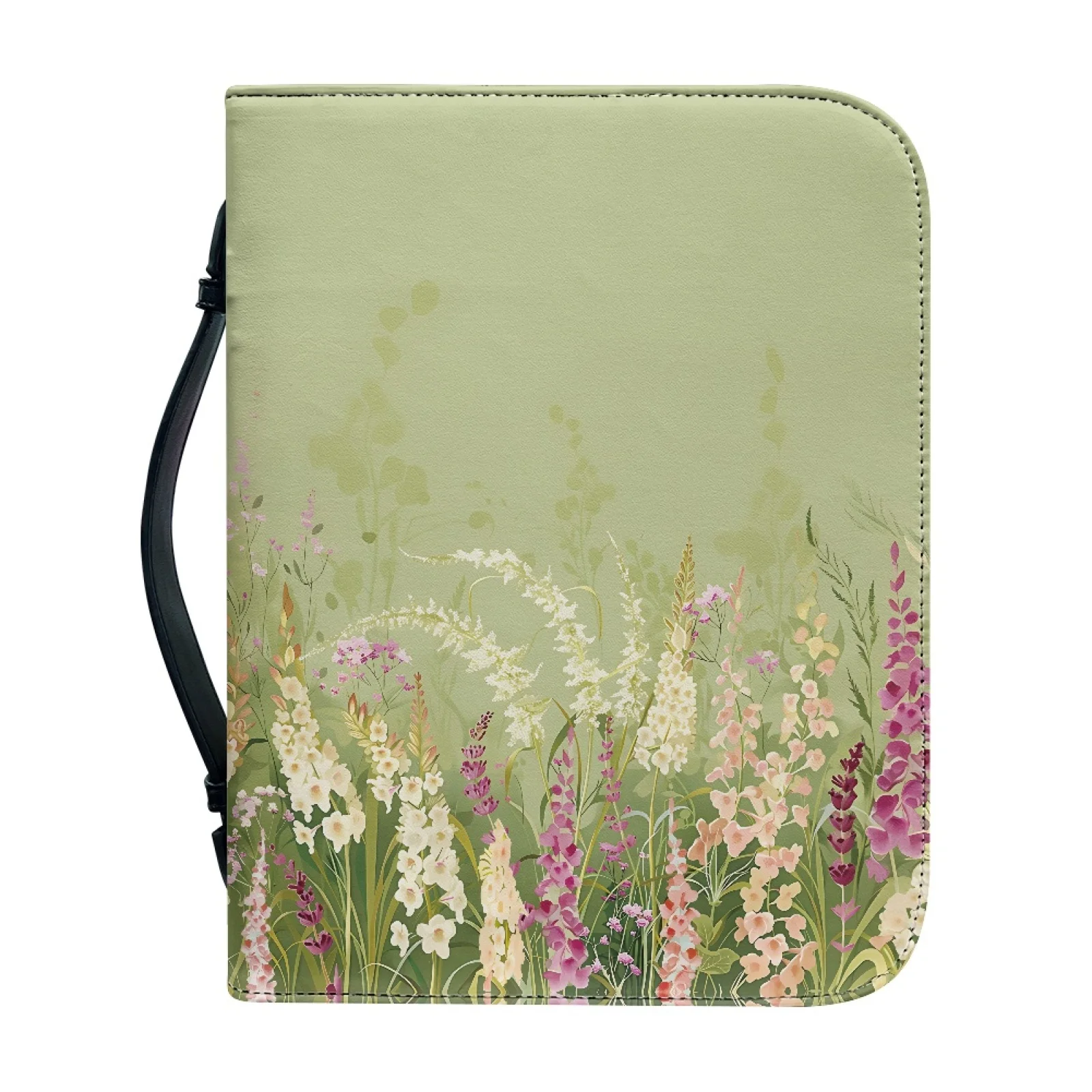 PENSTROLL Lavender Pattern Protective Bible Covers for Men Zippered Bible Book Covers New Design