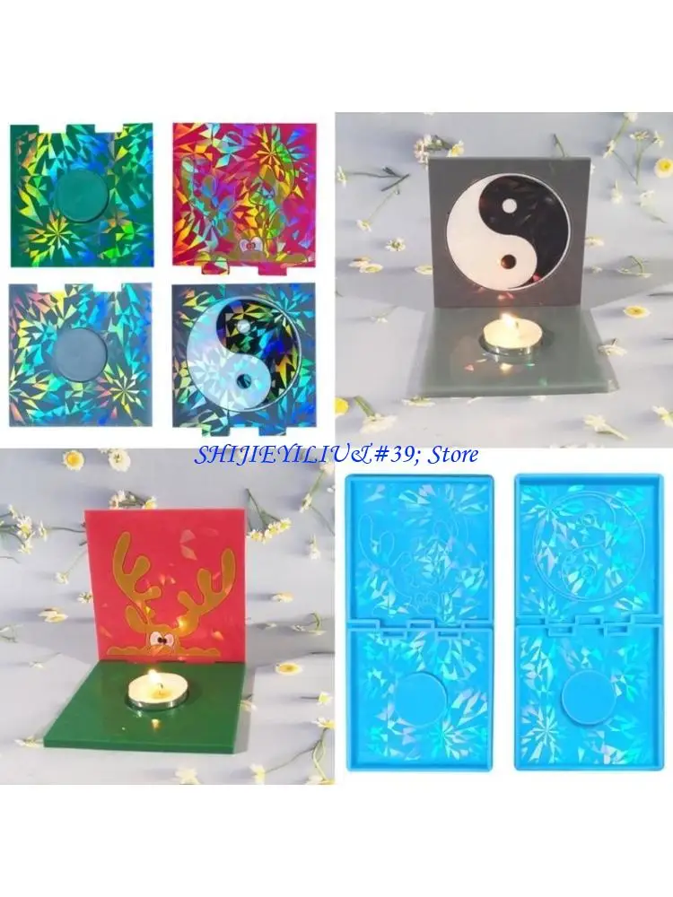 

E21F Light Elk Holder Molds Candlestick Mold for Resin Casting