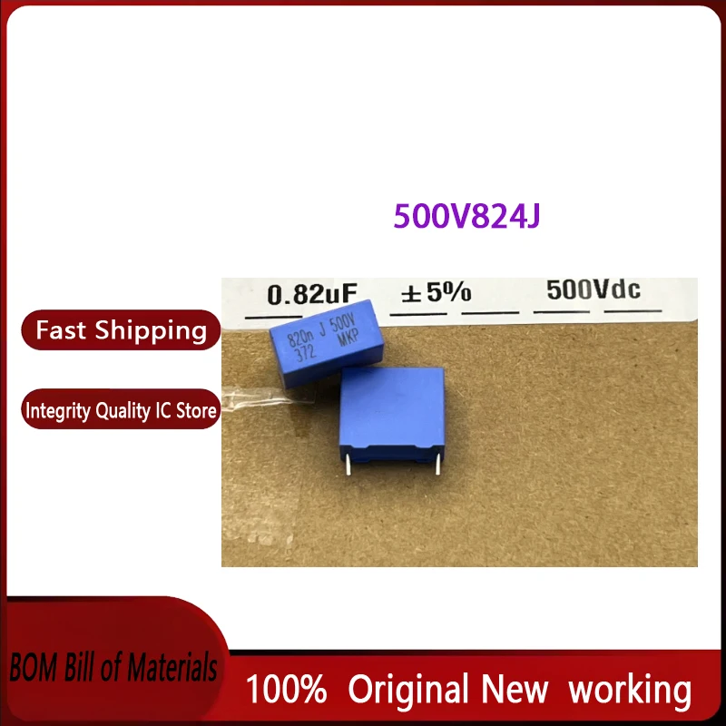 20pcs/lot 100% Original 500V824J 0.82UF 82NF 500V 824J