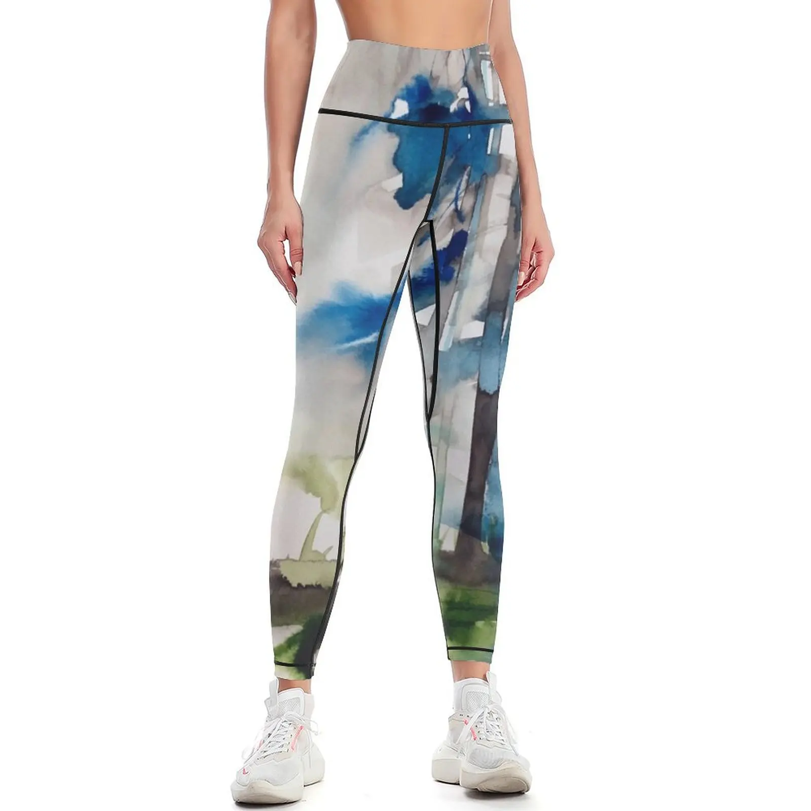 

foggy forest Leggings Legging sport gym wear Women's sports Womens Leggings