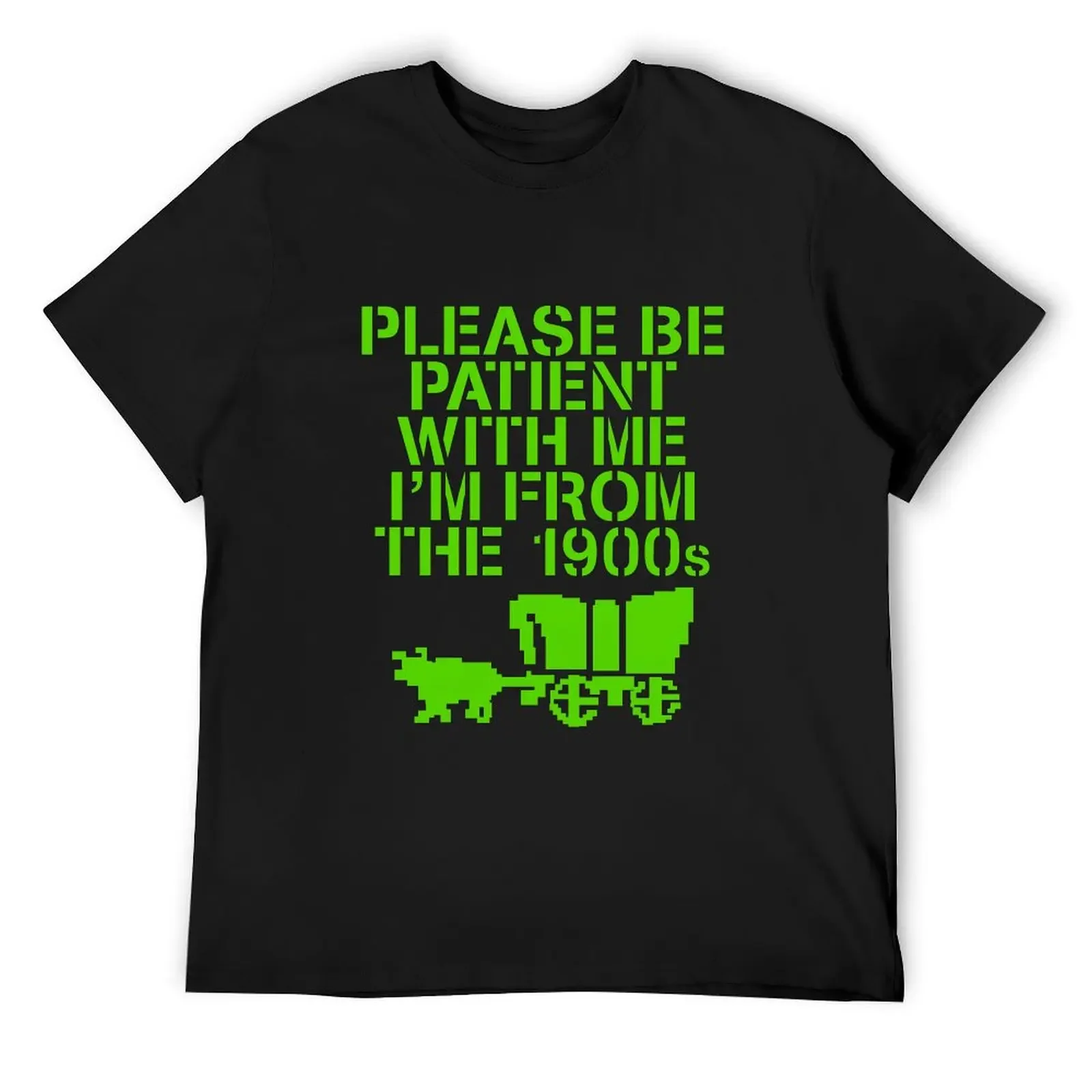 Please Be Patient With Me I'm From The 1900s T-Shirt korean fashion customs cute clothes Men's clothing