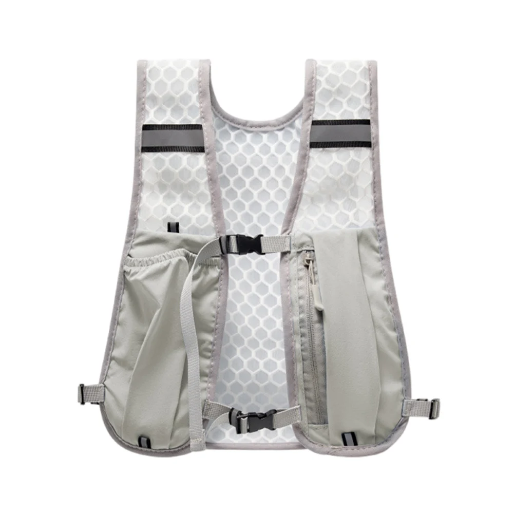 Outdoor Running Vest Bag Waterproof Nylon Cycling Backpack Water Bottle Storage Backpack Marathon Cross-Country Running Backpack