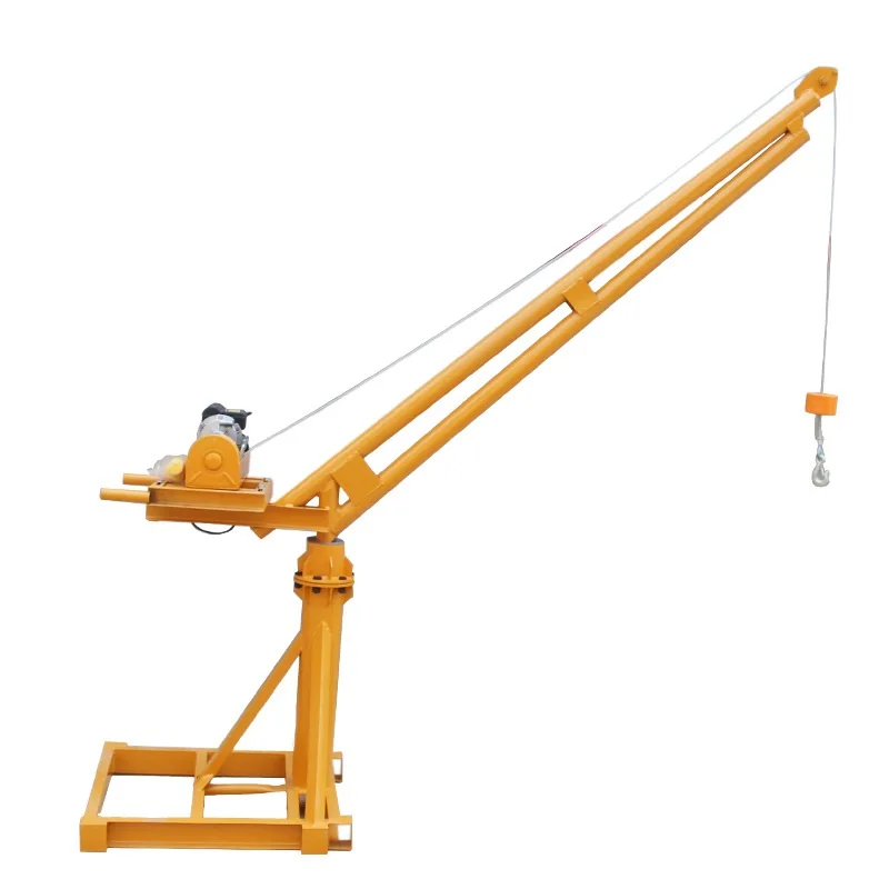 Convenient 500kg 360-degree Outdoor Portable Small Car Lifting Mini Crane