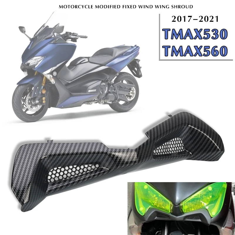 

Motorcycle Front Fairing Winglets Aerodynamic Wing Shell Cover Protection Guards Kit For YAMAHA TMAX560 TMAX530 TMAX 530 560