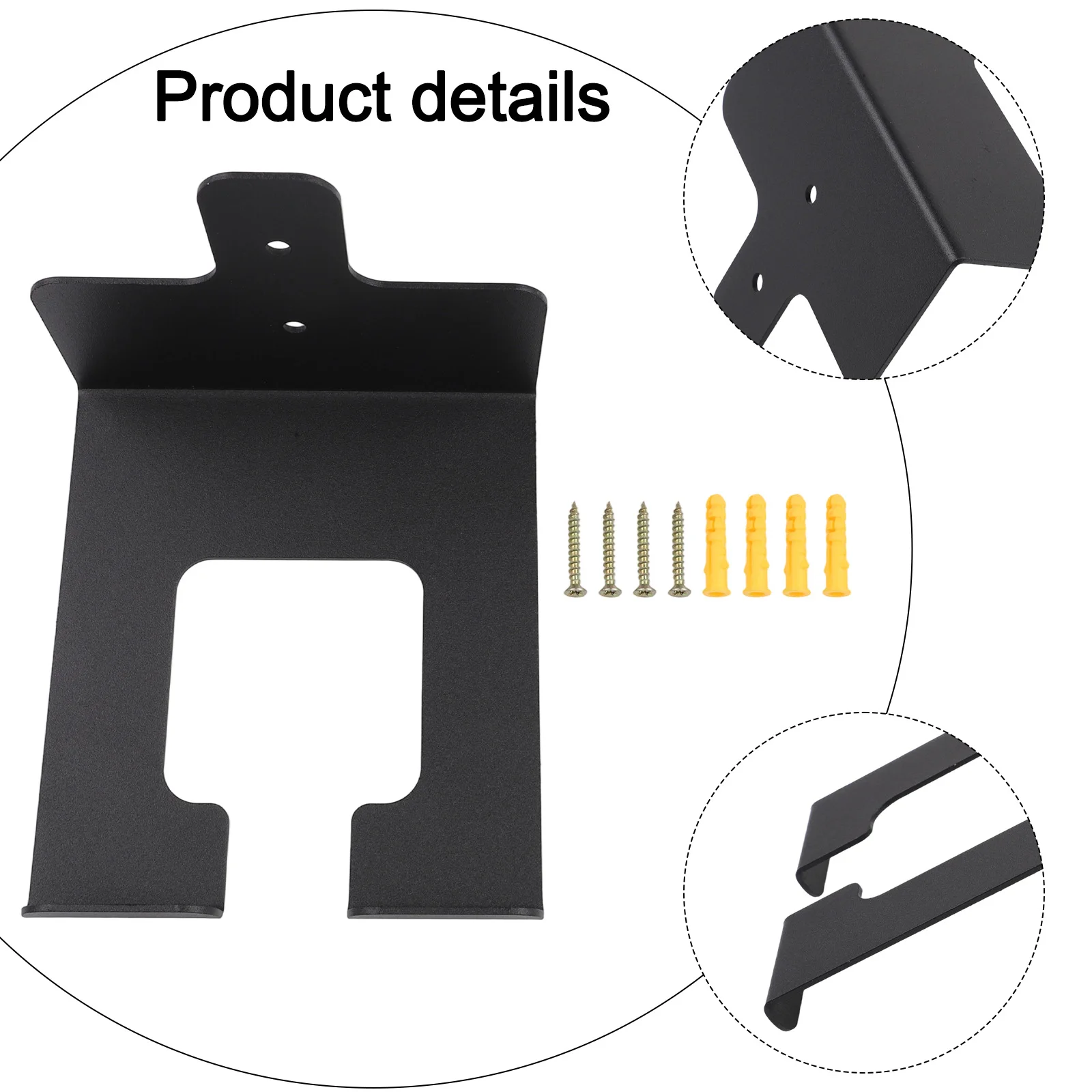 

Heavy-Duty Garden Tool Storage Rack 3-Pack Wall Mount Hooks With Protective Pad For Garage And Outdoor Power Tool Organisation