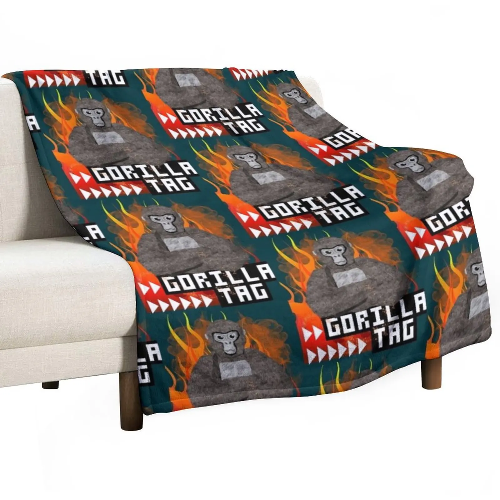 

New Gorilla Tag - Gorilla Tag Pfp Maker Classic Throw Blanket Hairy Blanket Soft Bed Blankets