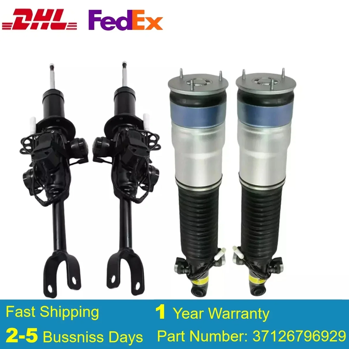 

2 шт. передняя и задняя стойки пневматической подвески L + R с ADS для BMW 2009-2013 F01 F02 740 750 760 детали кронштейна автоматической пневматической подвески амортизатор