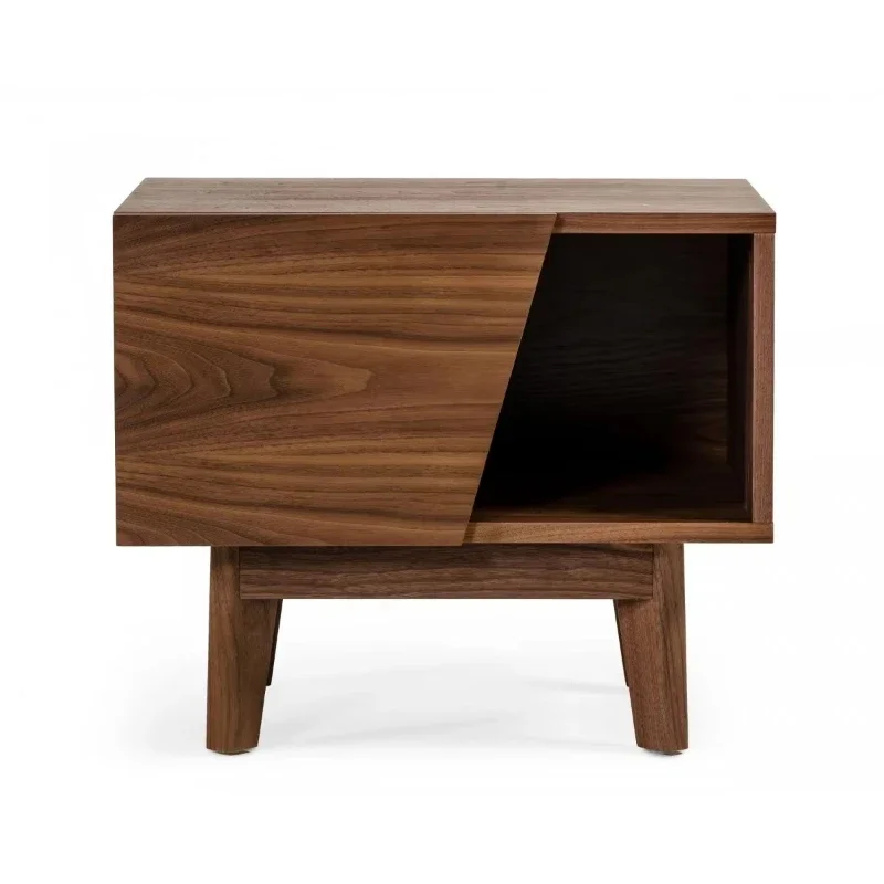 24 inch solid wood one drawer bedside table antique European modern design style bedroom apartment bedside table