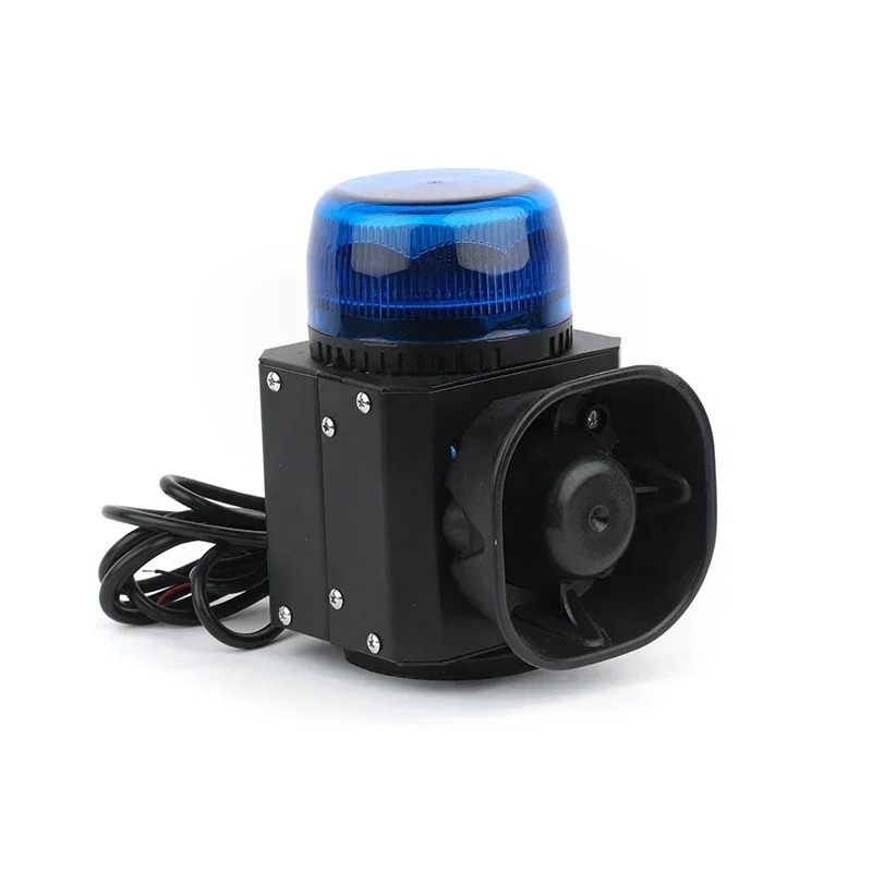 6 Waarschuwingsgeluiden Autosirene Brandweerwagen Alarm Luide Hoorn met 8 W Led Waarschuwingsbaken Noodverlichting met Aansteker