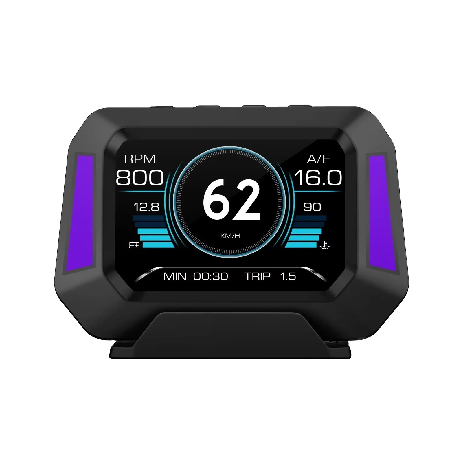 HUD Head up Display Car Tester on Board Computer Clock Slope Meter GPS Speedometer OBD2 Diagnostic Tools