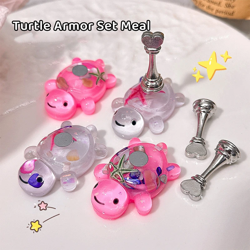 

1 Set Magnetic Nail Holder Practice Training Stand Turtle Base False Nails Tips Display Showing Shelf Manicure Tools