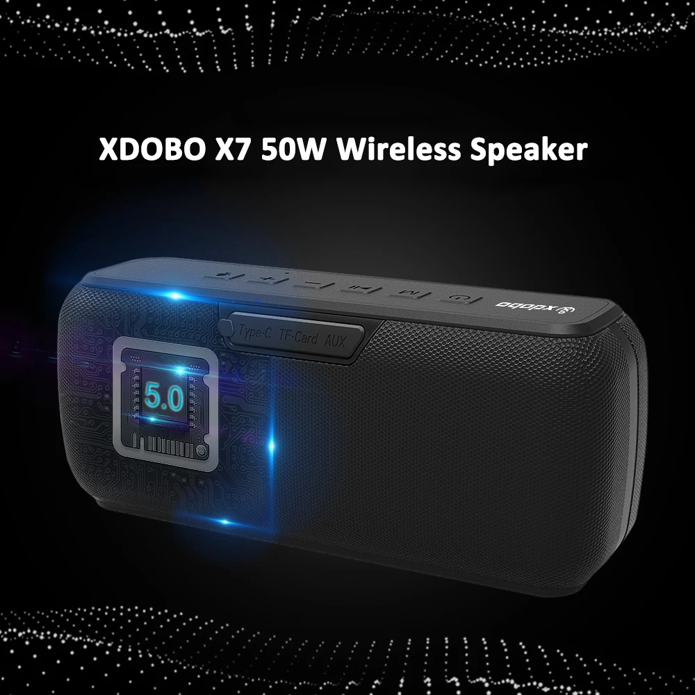 Altavoz Bluetooth inalámbrico portátil de moda y moderno XDOBO X7 subwoofer reproductor de música estéreo TWS/TF altavoz para ciclismo al aire libre