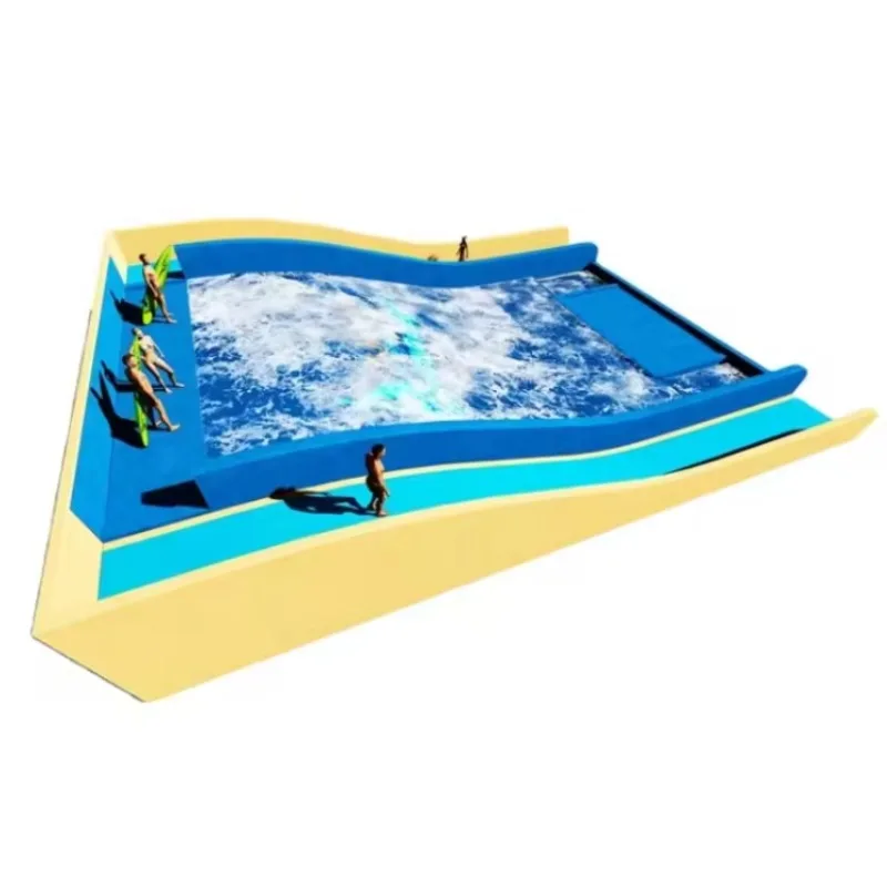 Water Park Equipment Surf Pool Riders Stainless Steel Surfing Wave Simulators  Mobile Surf Machine