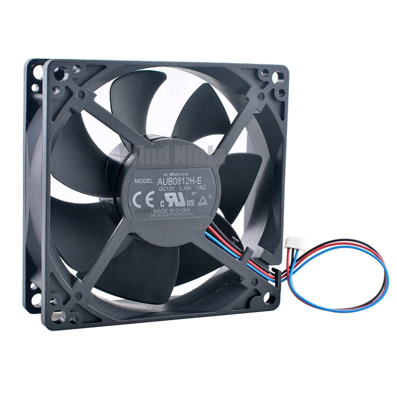 AUB0812H-E 8cm 80mm fan 80x80x25mm DC12V 0.30A Axial flow fan cooling fan for projectors