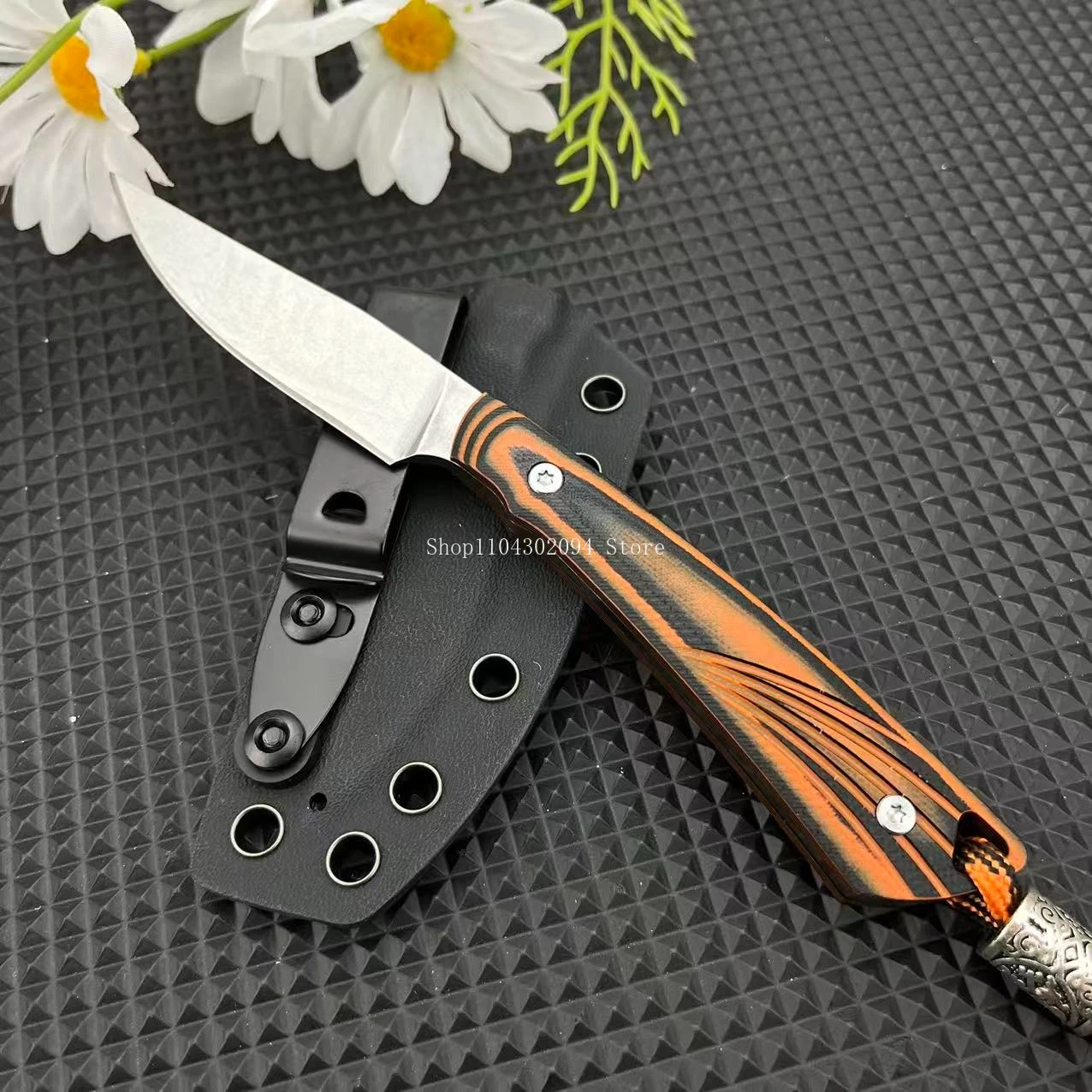 

Durable EDC Survival Knife Camping Essential Jungle Adventure Knives Outdoor High Hardness 8Cr13Mov Straight Knife G10 Handle