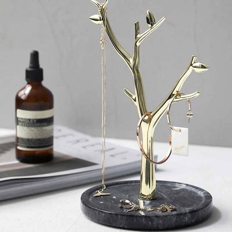 

Скандинавский мраморный стеллаж для хранения ювелирных изделий, серьги, кольцо, ожерелье, ключ, настольный лоток для хранения, подставка для дисплея, держатель для полки, украшение дома T8